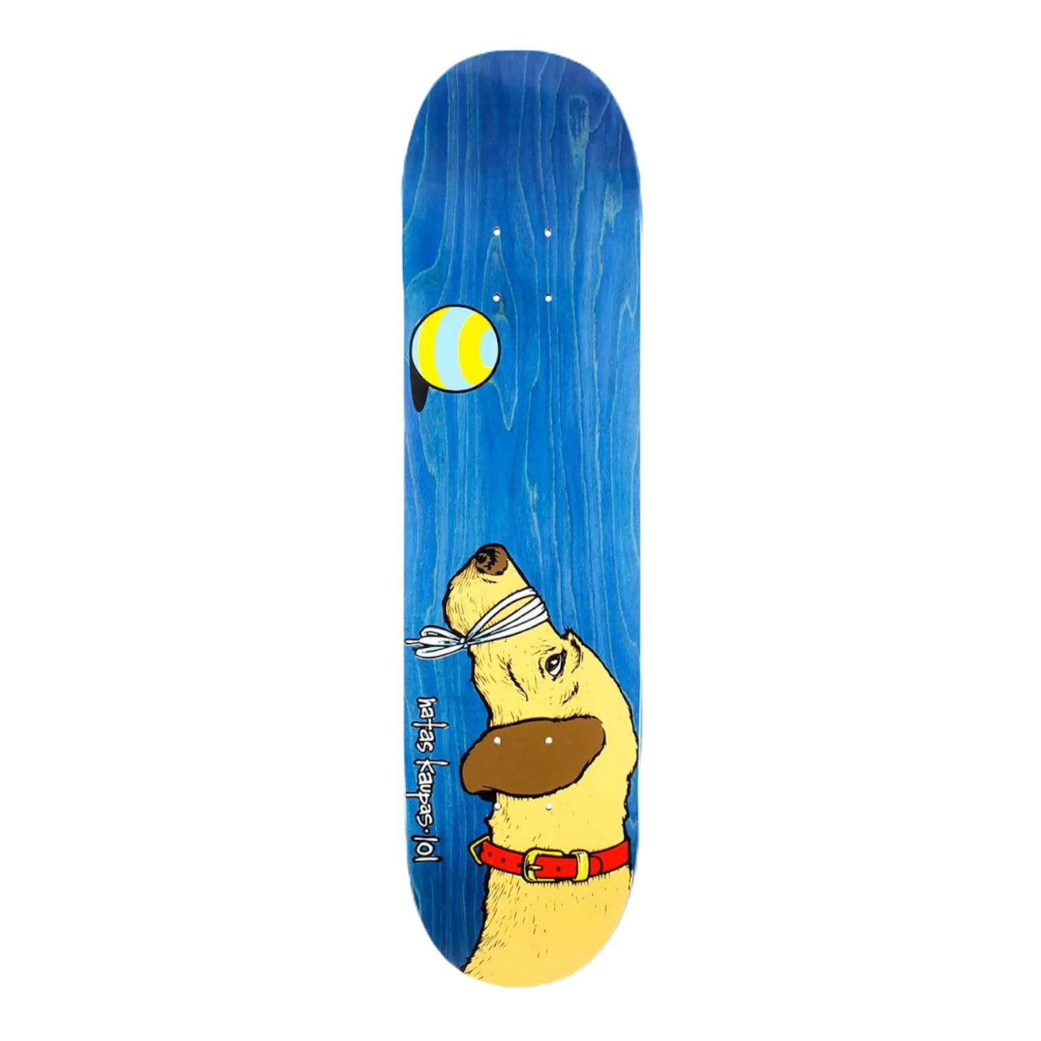 101 Natas Kaupus Dog SP Re-Issue Skateboard Deck  Blue Stain 7.88x31.9