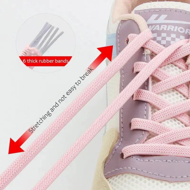 19 Color Magnetic Lock Shoelaces Elastic No tie Shoe Laces