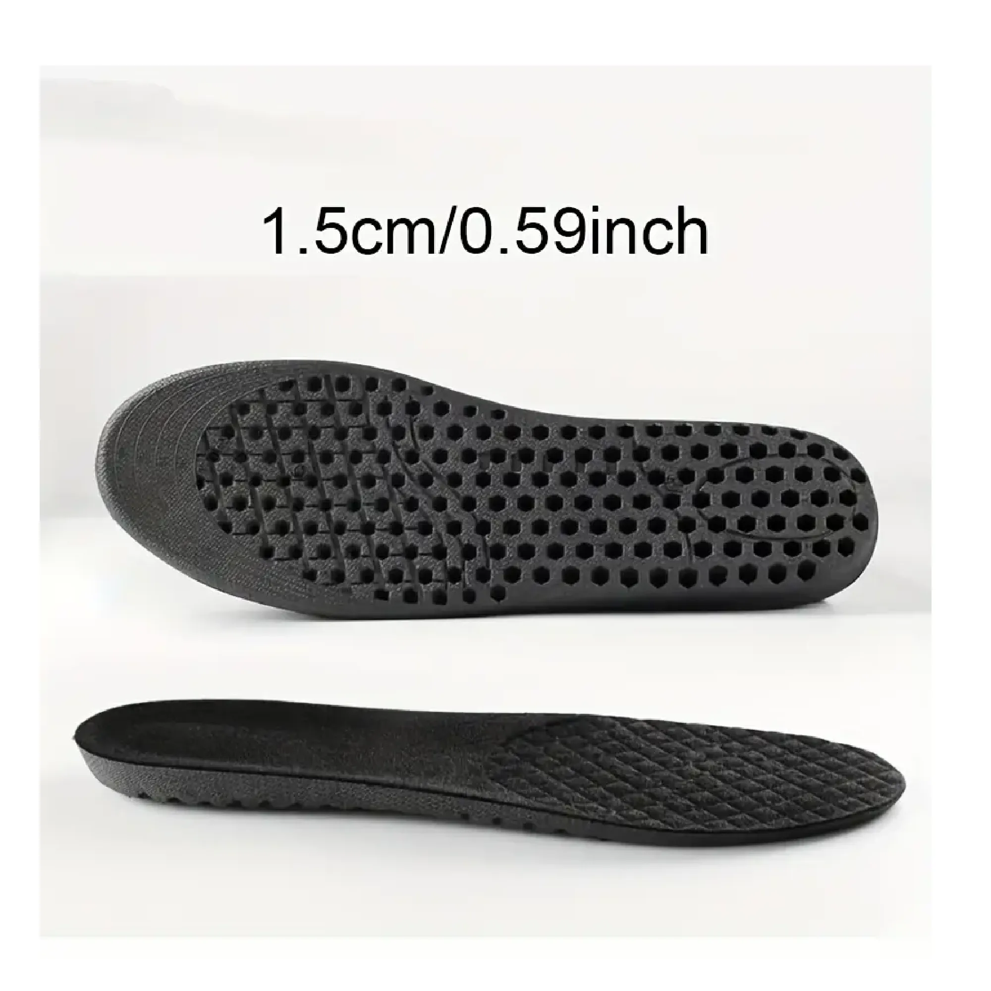 1Pair Breathable Comfortable Inner Heightening Insoles For Women & Men