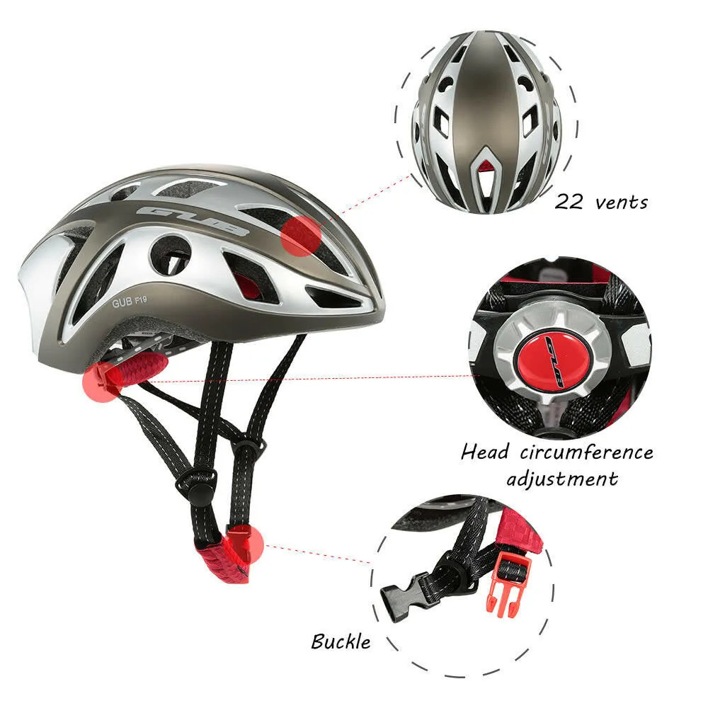 22 Vents Super Lightweight Protective Bicycle Mountain Bike Road Bike Helmet for Cycling Mountain Racing Skateboarding Adjustable