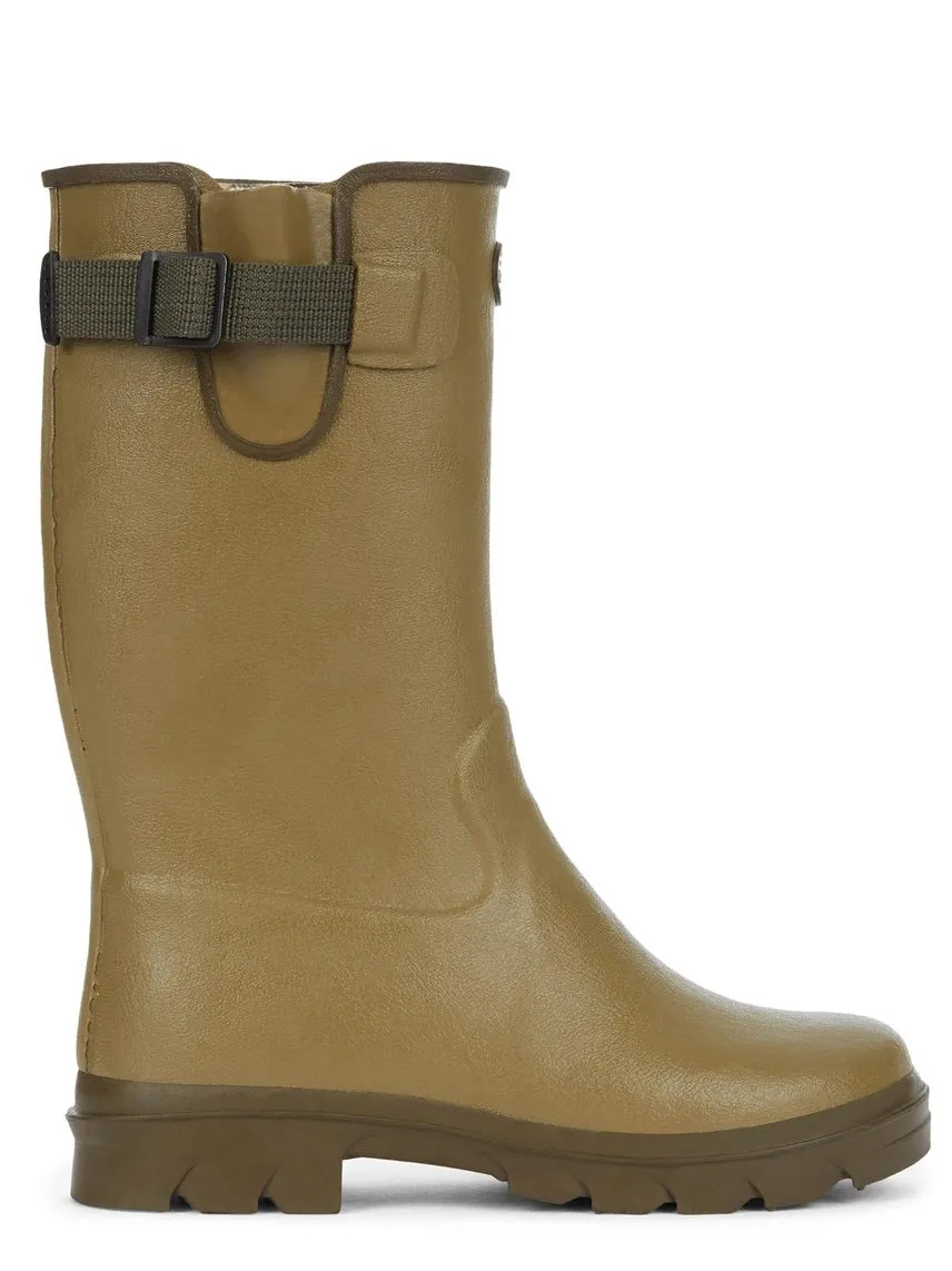 30% OFF - LE CHAMEAU Petite Vierzon Boots - Kids Jersey Lined - Iconic Green - Size: Kids 8