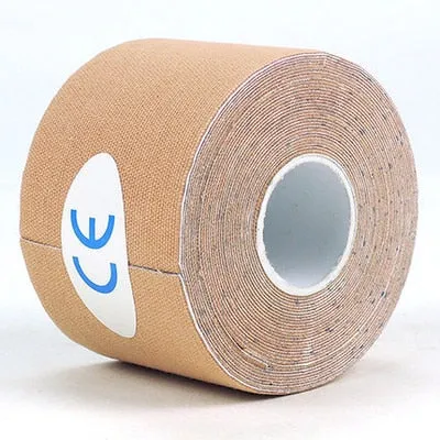 5M Waterproof Breathable Cotton Kinesiology Tape Sports Elastic Roll Adhesive Muscle Bandage