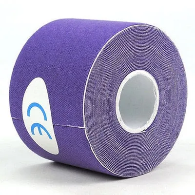 5M Waterproof Breathable Cotton Kinesiology Tape Sports Elastic Roll Adhesive Muscle Bandage