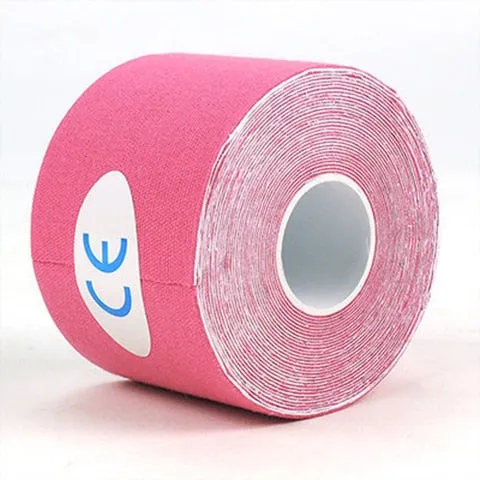 5M Waterproof Breathable Cotton Kinesiology Tape Sports Elastic Roll Adhesive Muscle Bandage