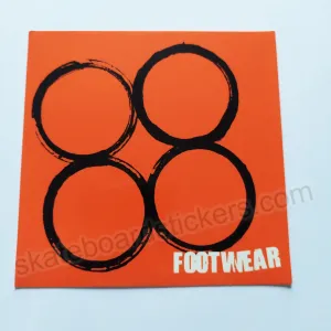 88 Footwear Skateboard Sticker