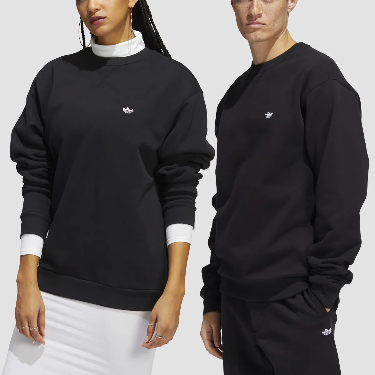 adidas Shmoofoil Crew Sweat (Gender Neutral) Black/White