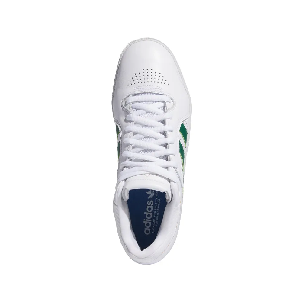 adidas SKATEBOARDING TYSHAWN SHOES // CLOUD WHITE/DARK GREEN/BLUE BIRD