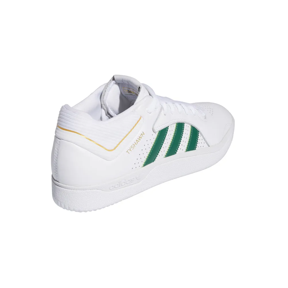 adidas SKATEBOARDING TYSHAWN SHOES // CLOUD WHITE/DARK GREEN/BLUE BIRD