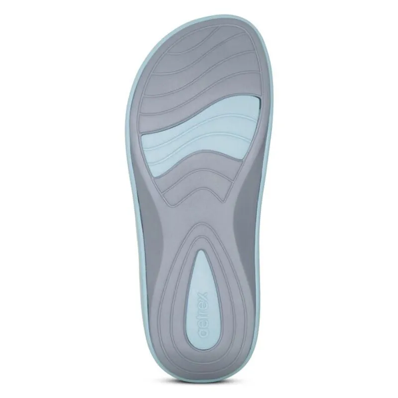 Aetrex Maui Blue Women's Flips