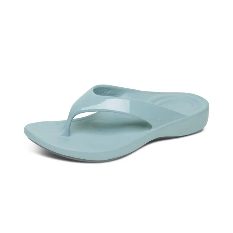 Aetrex Maui Blue Women's Flips