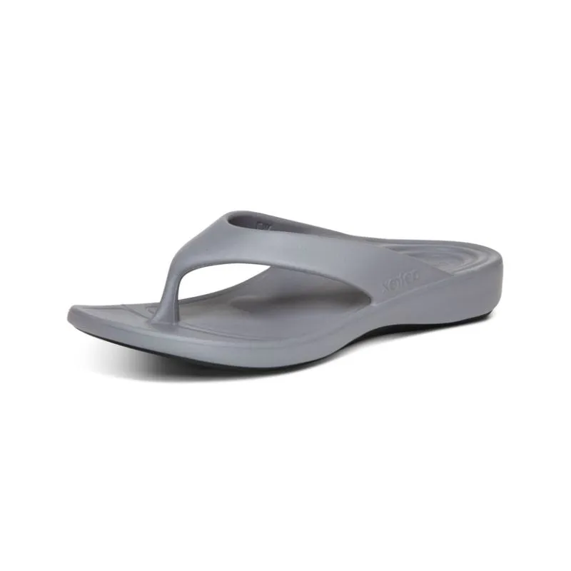 Aetrex Maui Grey Women's Flips