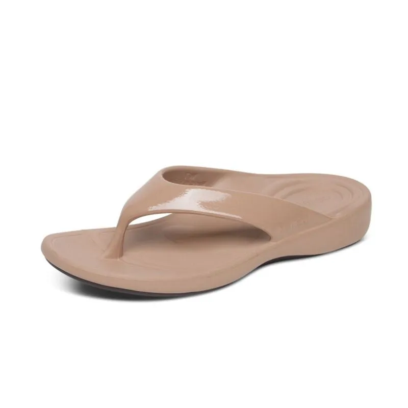 Aetrex Maui Mocha Women's Flips