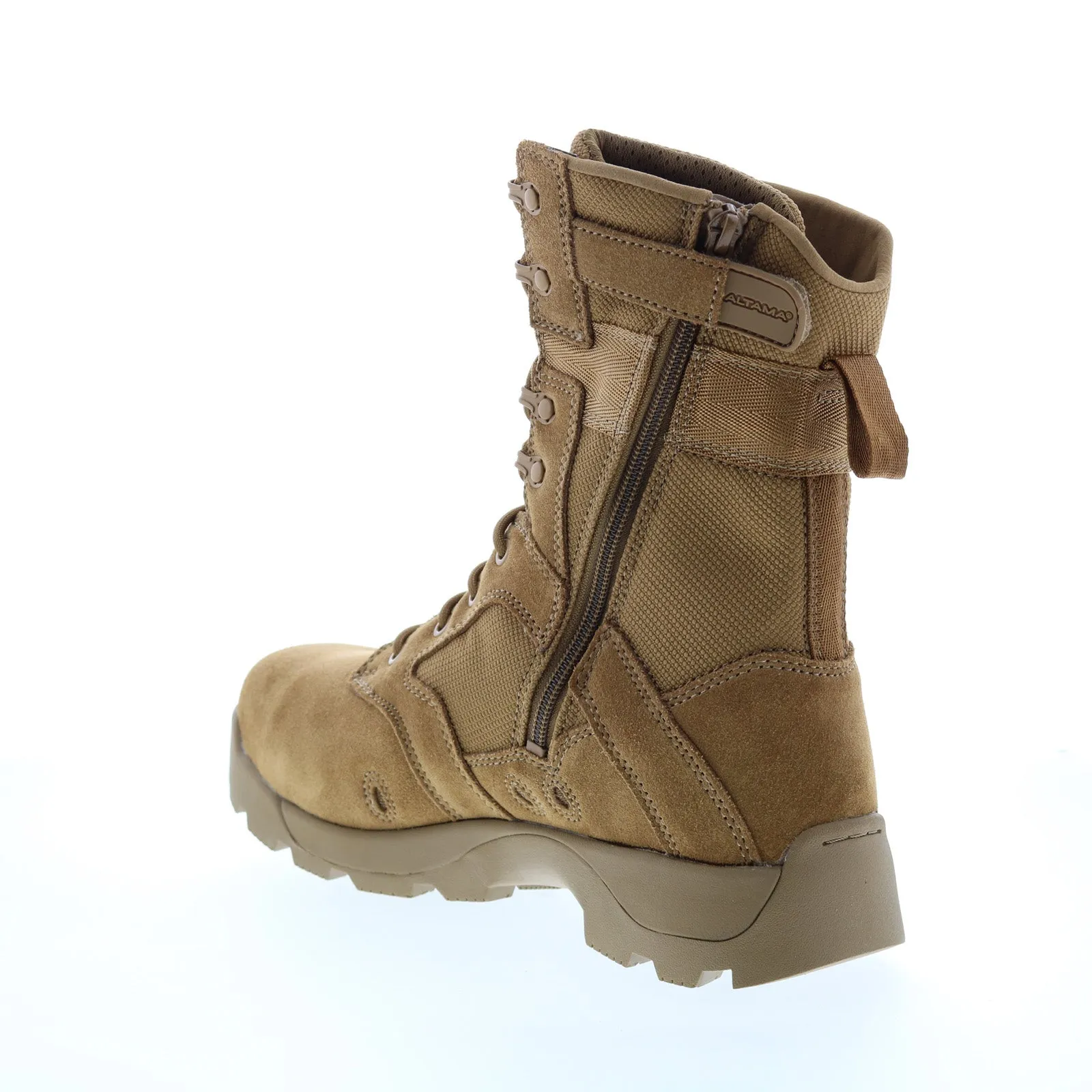 Altama Jungle Assault Side-Zip Safety Toe Mens Brown Wide Tactical Boots