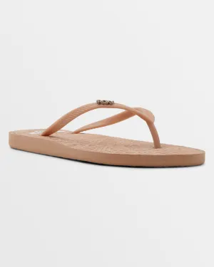 Antilles II Flip Flops - Camel