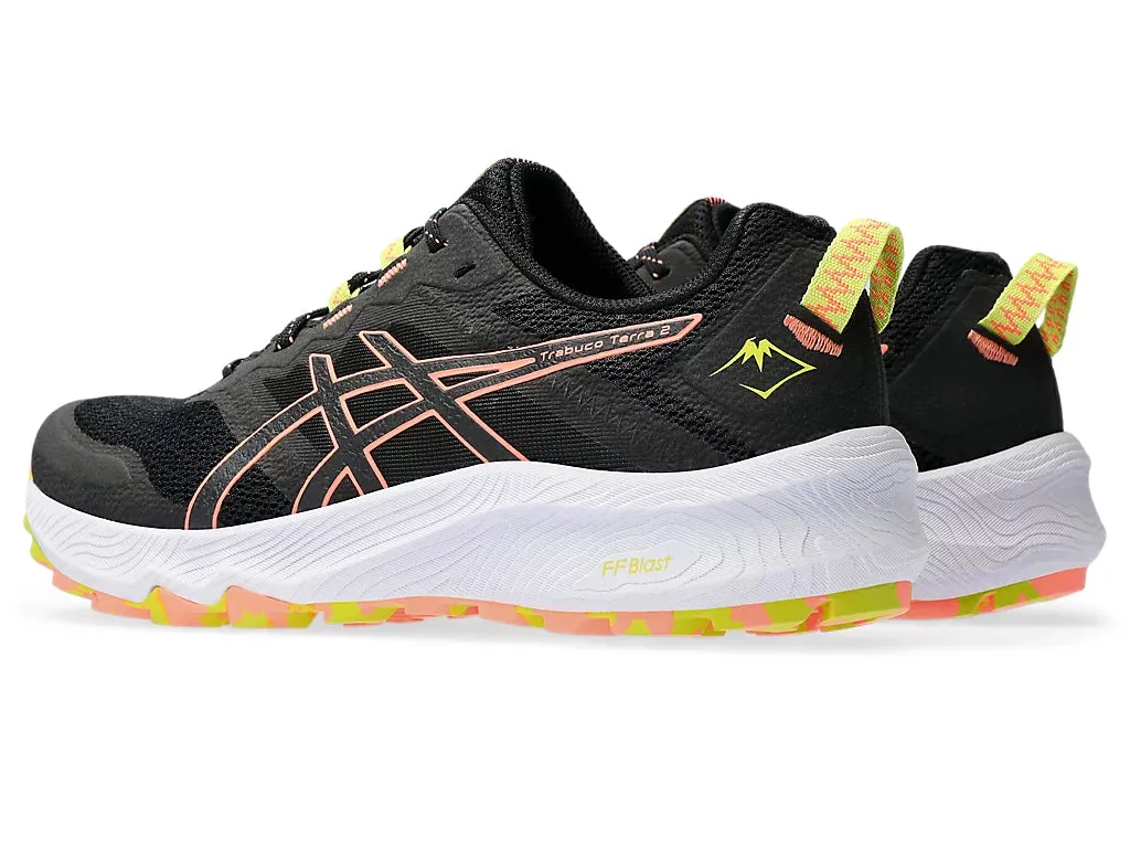 ASICS Trabuco Terra 2 (Black/Sun Coral) Womens