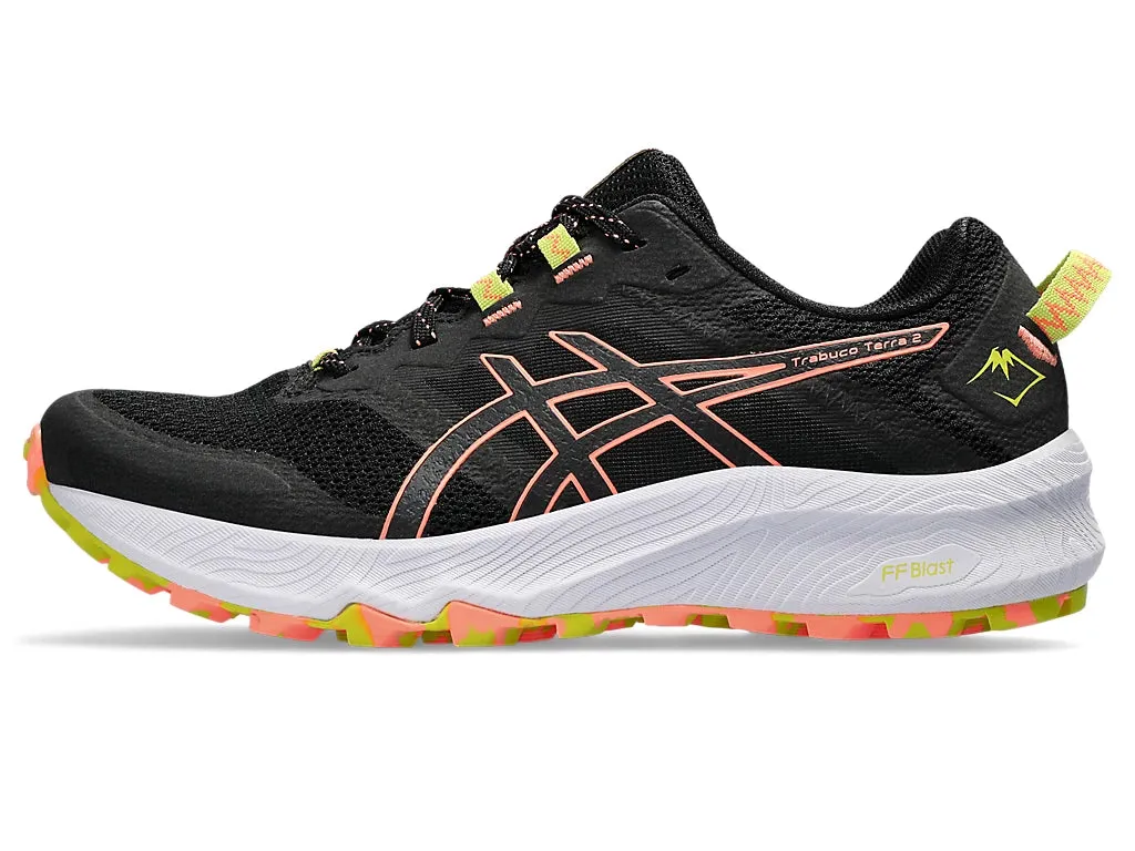 ASICS Trabuco Terra 2 (Black/Sun Coral) Womens