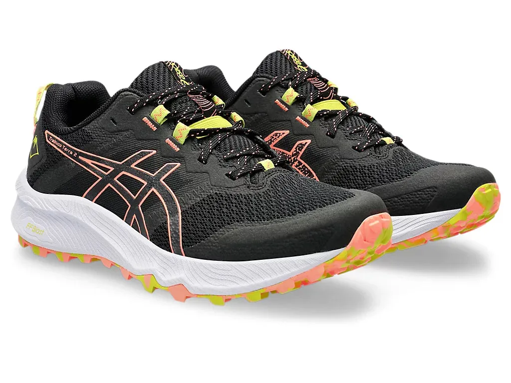 ASICS Trabuco Terra 2 (Black/Sun Coral) Womens