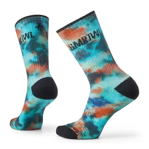 Athletic Far Out Tie Dye Print Targeted Cushion Crew Socks