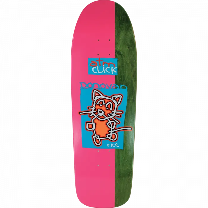 ATM Rice Cat Skateboard Deck -10x31.2 Assorted Stain DECK ONLY