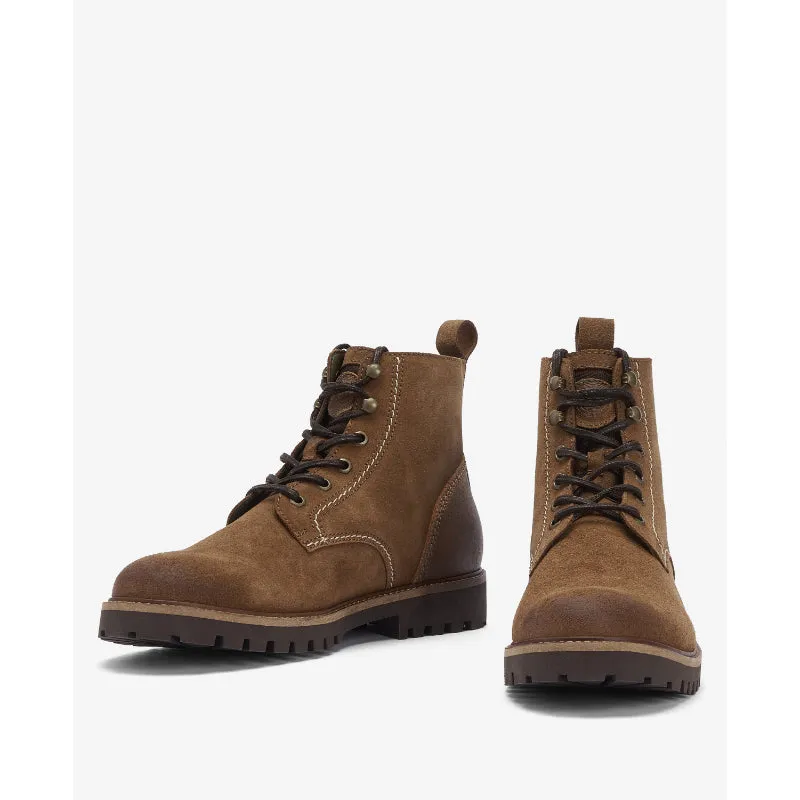 Barbour Foggy Leather Mens Derby Boot - Cognac