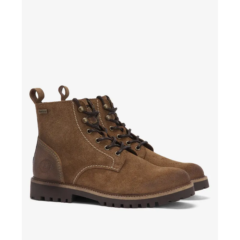 Barbour Foggy Leather Mens Derby Boot - Cognac