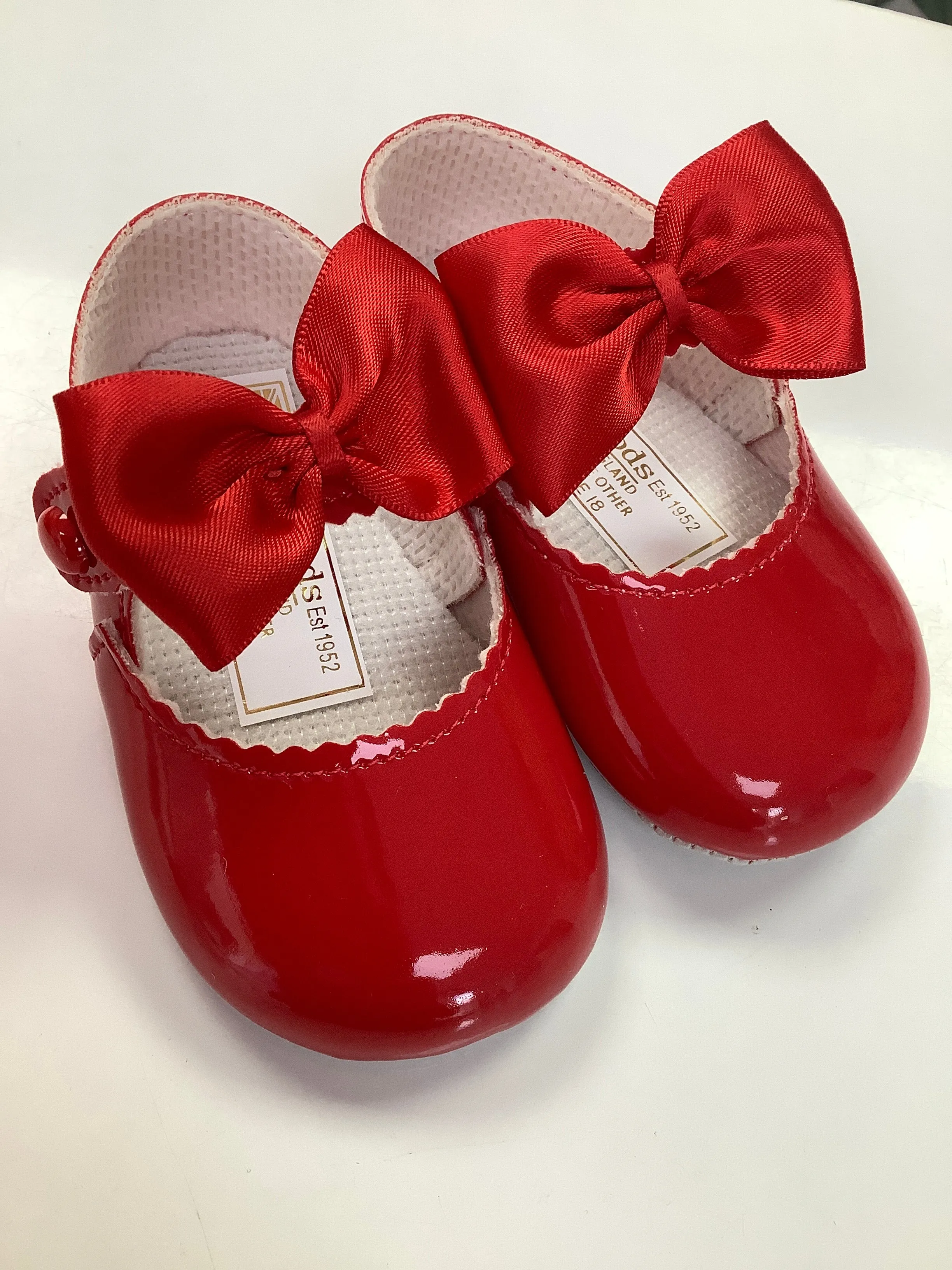 Baypods girls red bow shoes BP750R XMAS