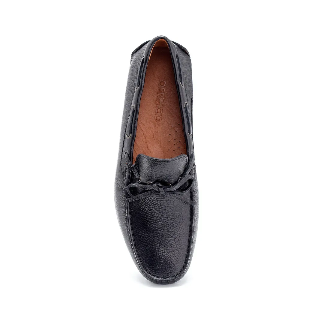 Black Men Leather Classic Loafer