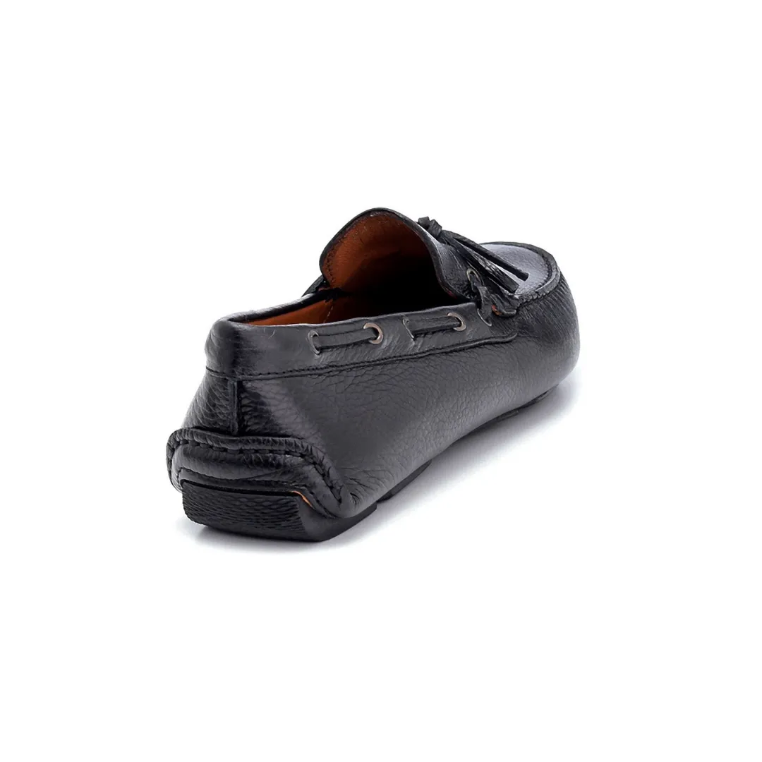 Black Men Leather Classic Loafer