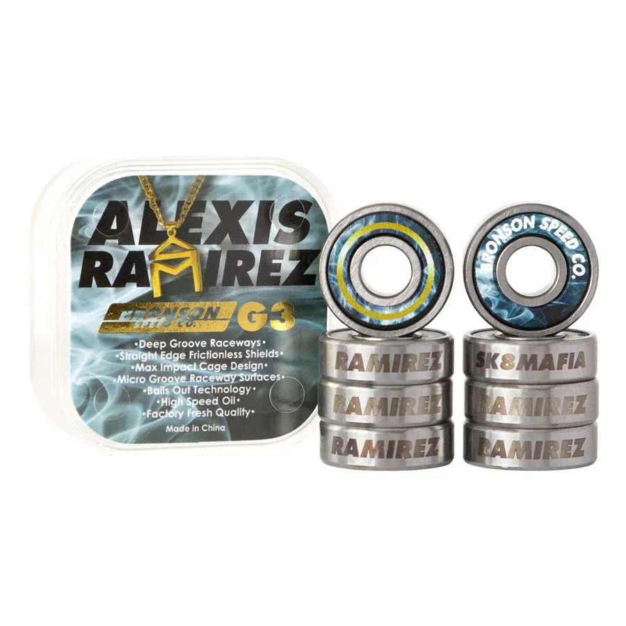 Bronson Skateboard Bearings Alexis Ramirez G3