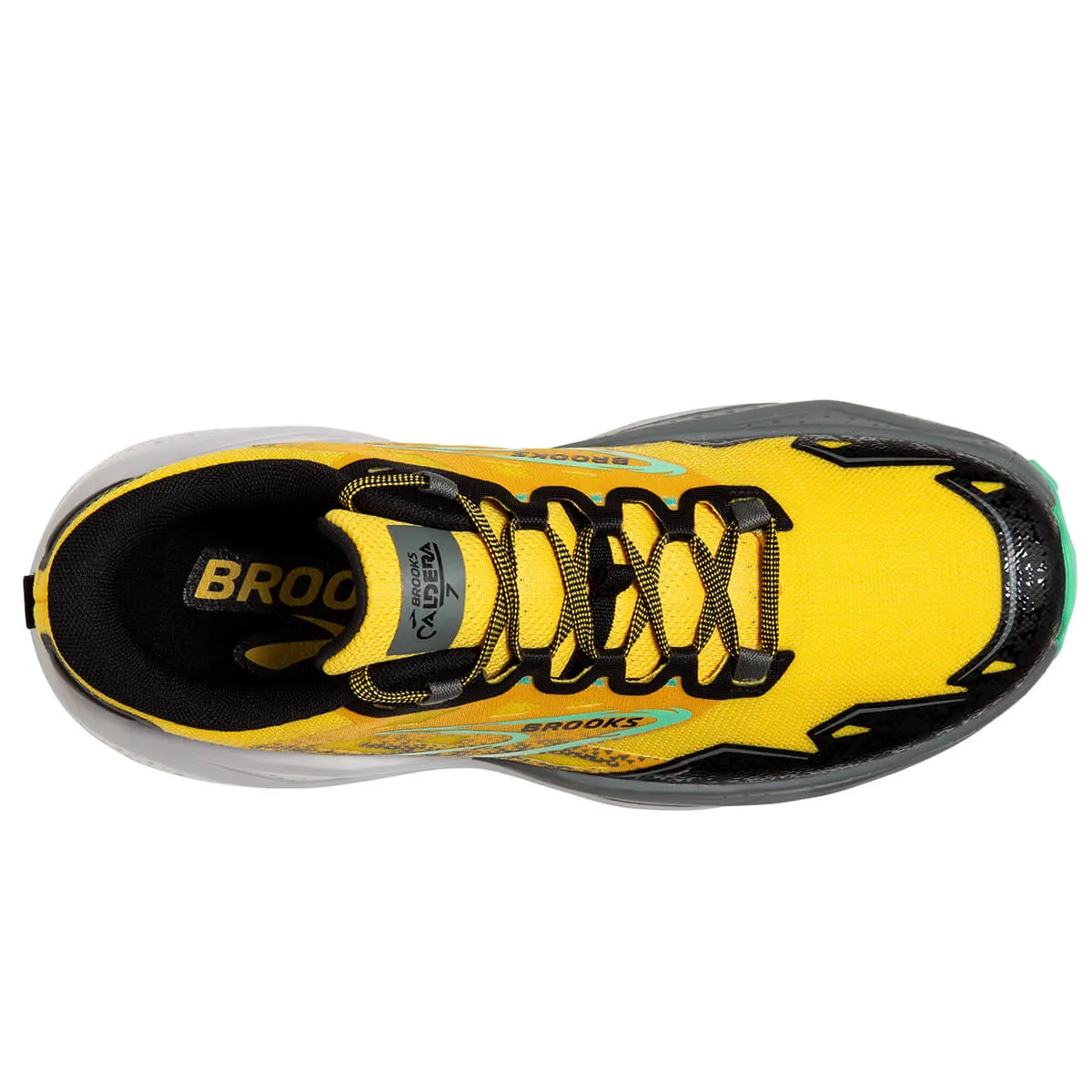 Brooks Caldera 7 Mens | Lemon Chrome/black/springbud