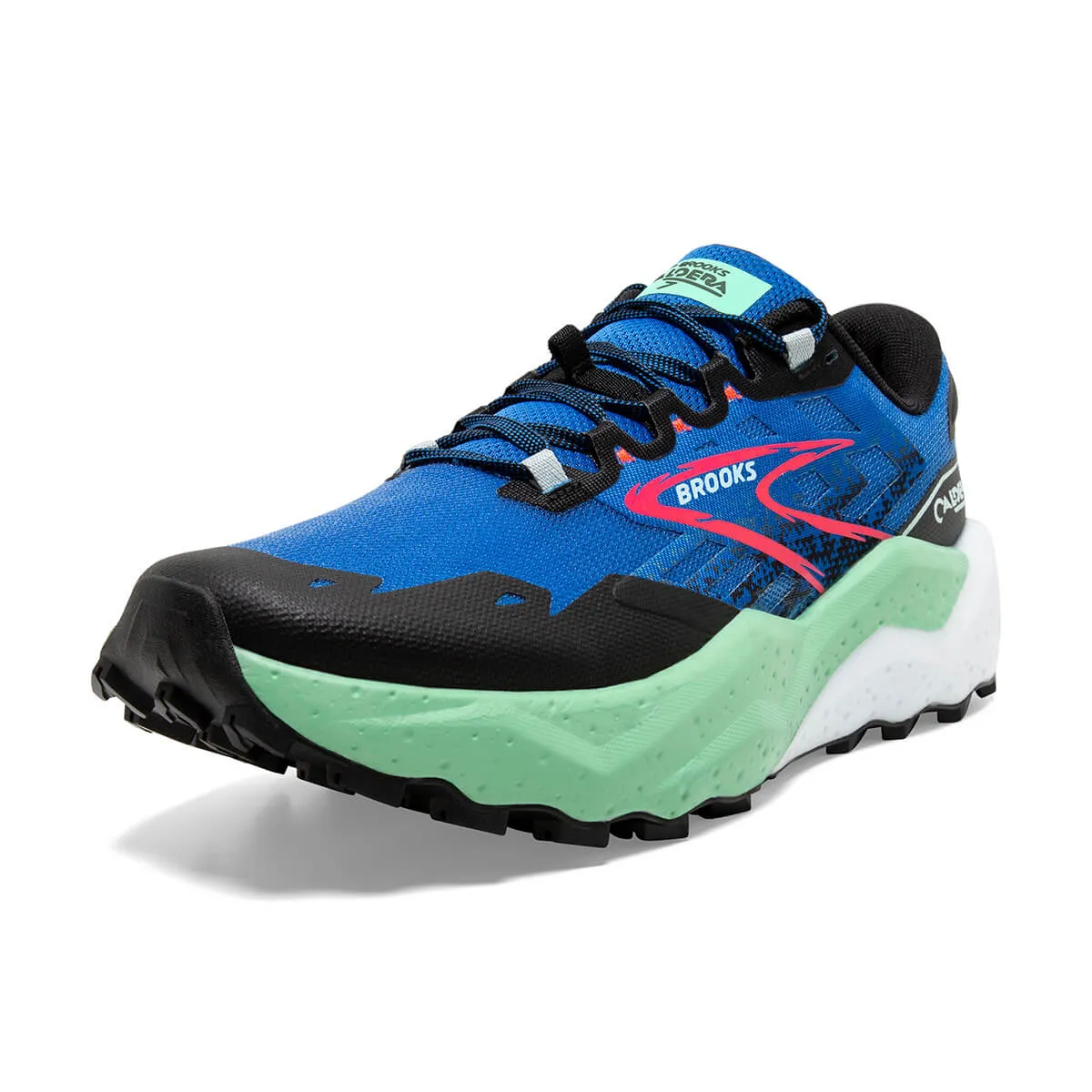 Brooks Caldera 7 Mens | Victoria Blue/black/spring Bud