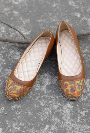 Brown Kani Cruelty Free Ballerina Flats