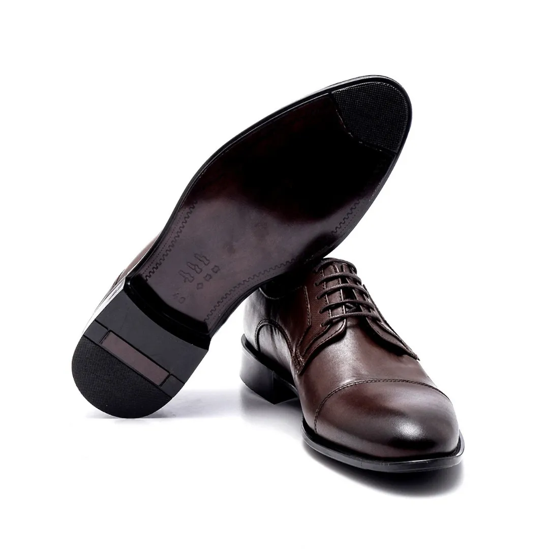 Brown Men Leather Classic Shoe