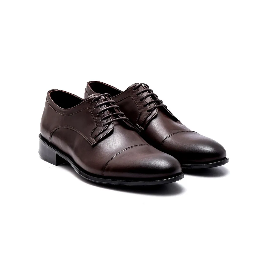 Brown Men Leather Classic Shoe