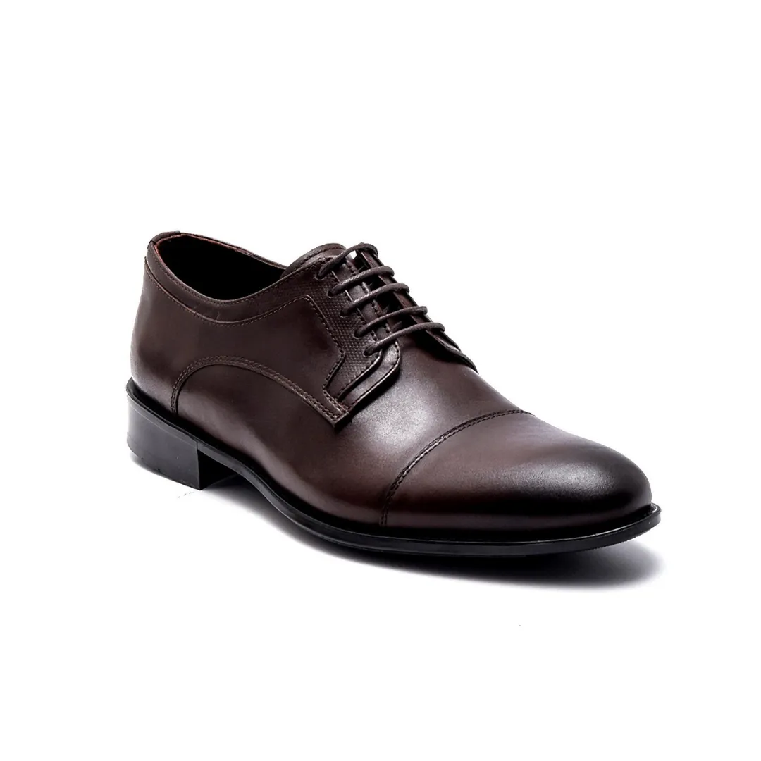 Brown Men Leather Classic Shoe