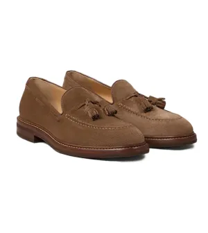 BRUNELLO CUCINELLI Chestnut Suede Tassel Loafer