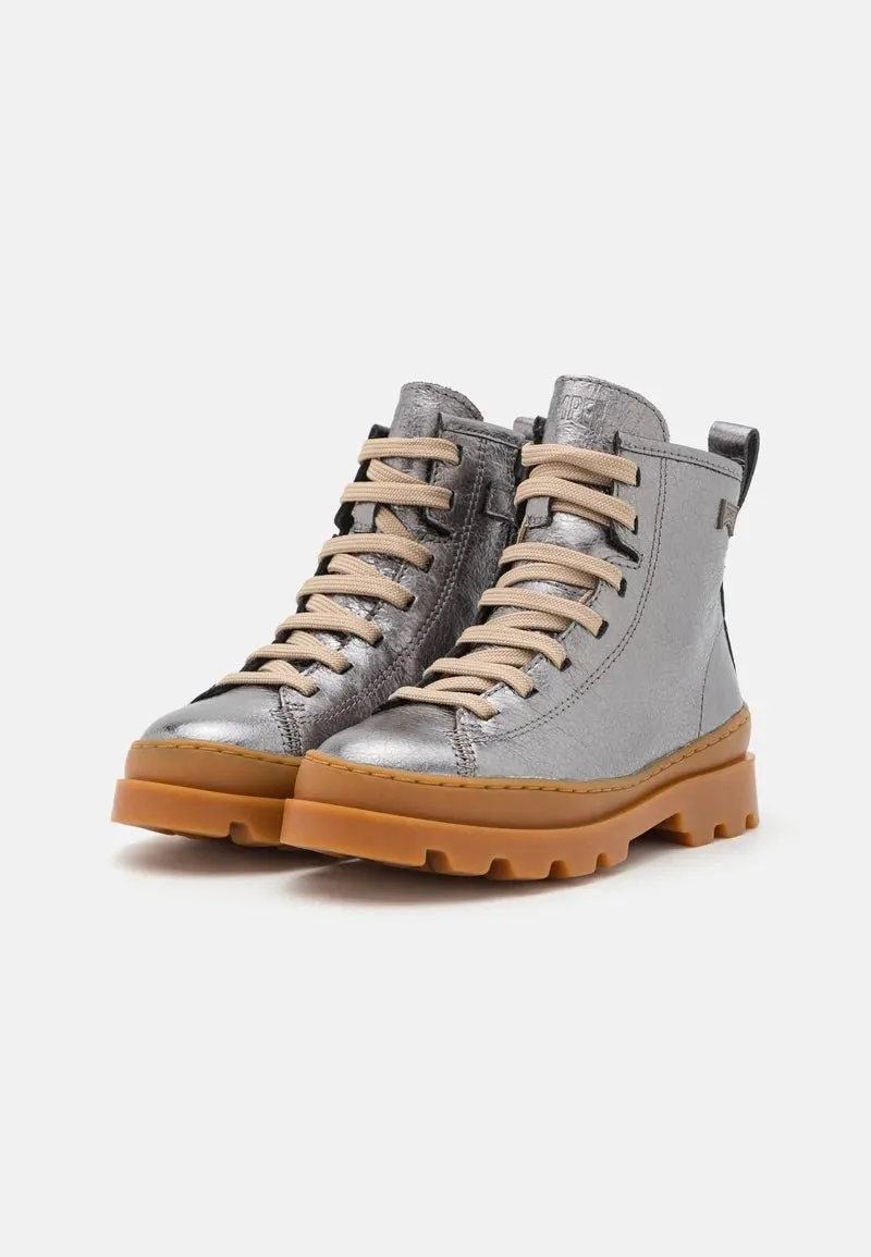 Camper: Brutus - Silver Boot / Lace-up