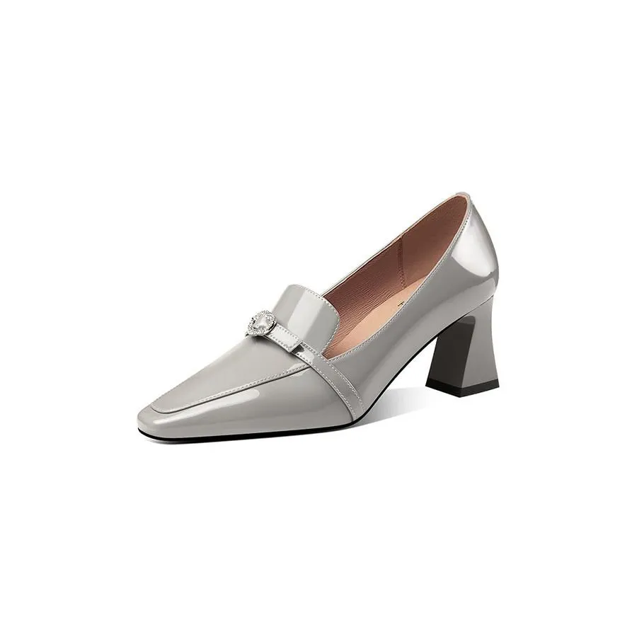 ChicLeather Non-Slip High Dress Loafers