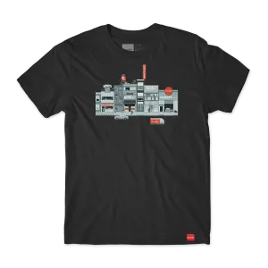 Chocolate Pixel City Tee Black