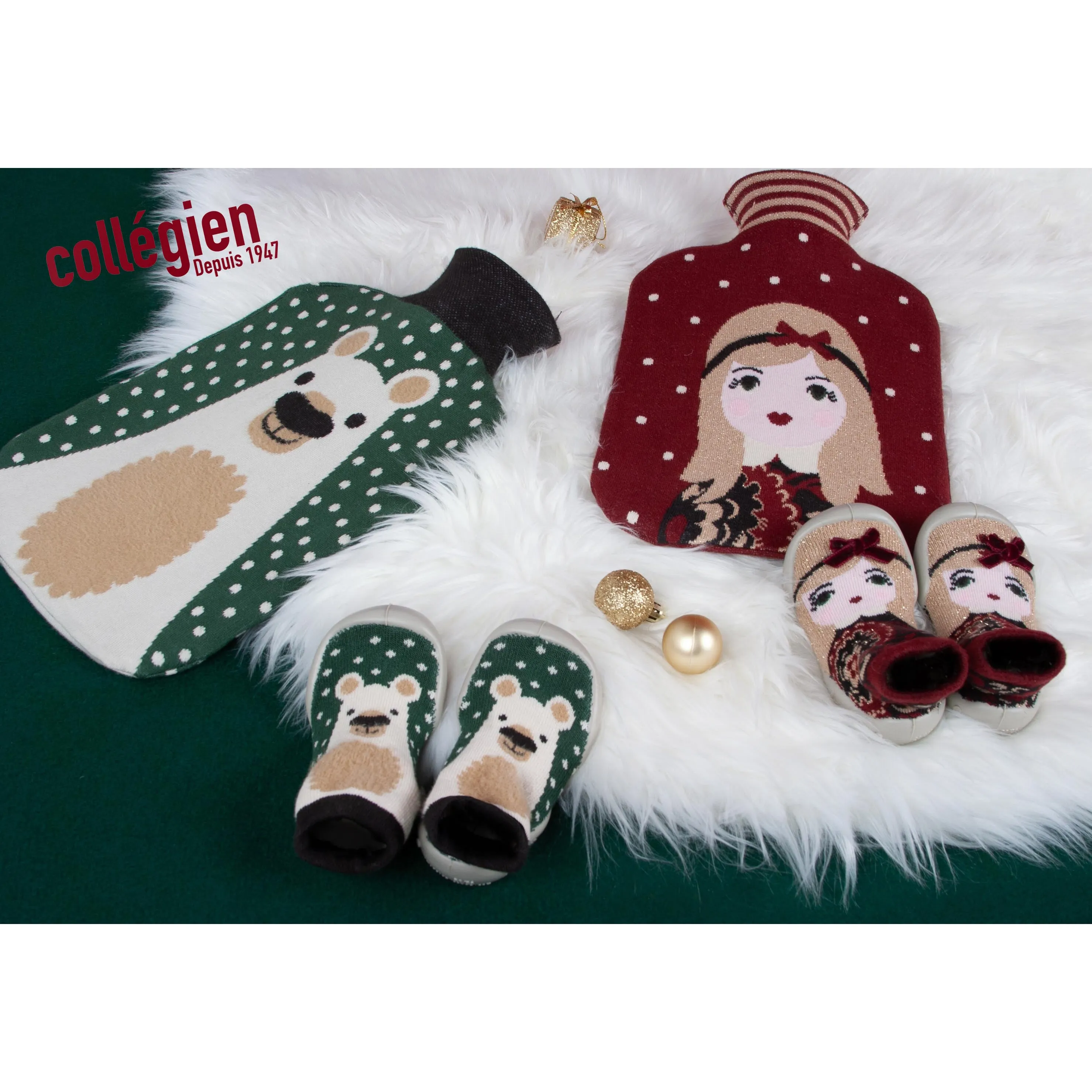 collégien Chaussettes The Bear Sock Slippers