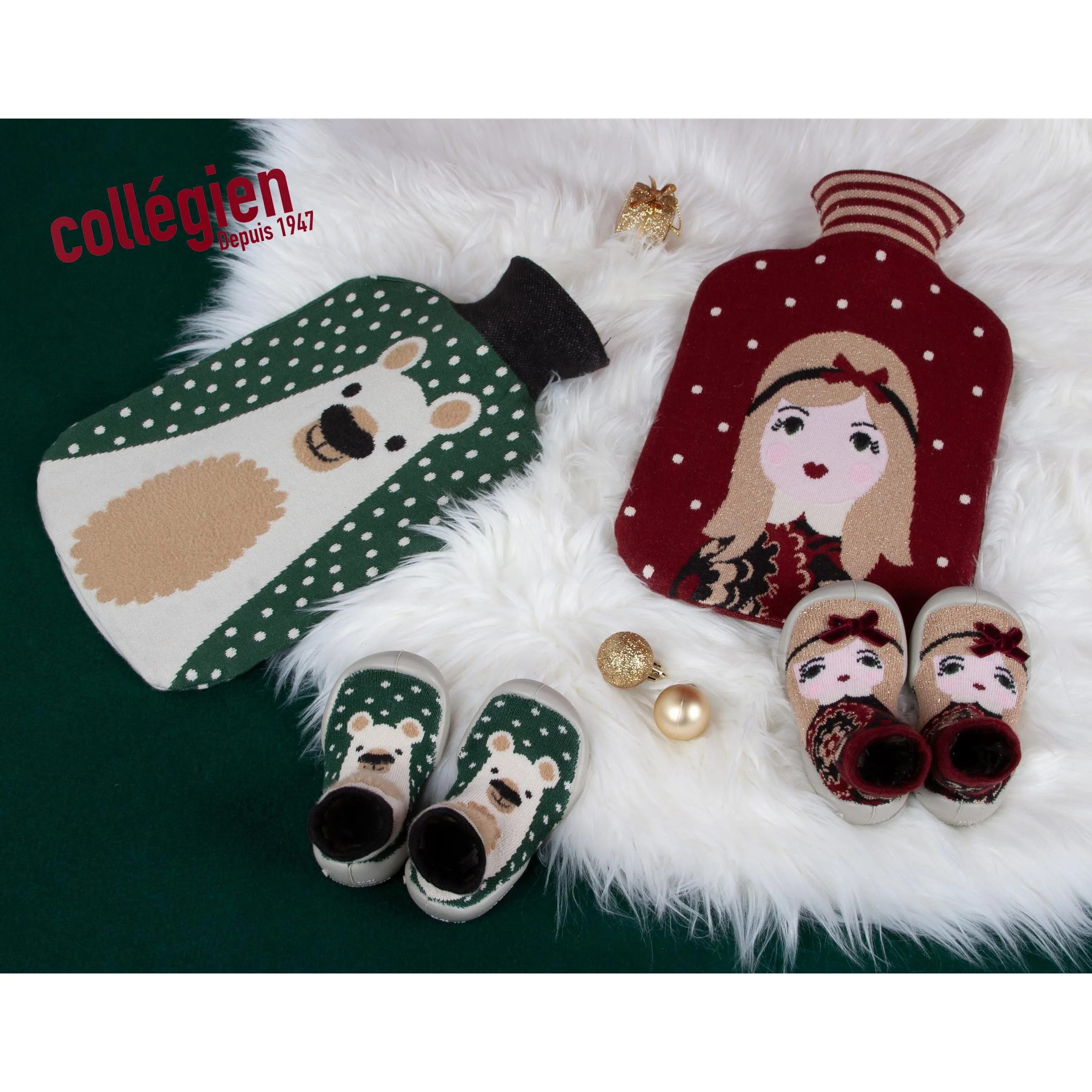 collégien Chaussettes The Bear Sock Slippers