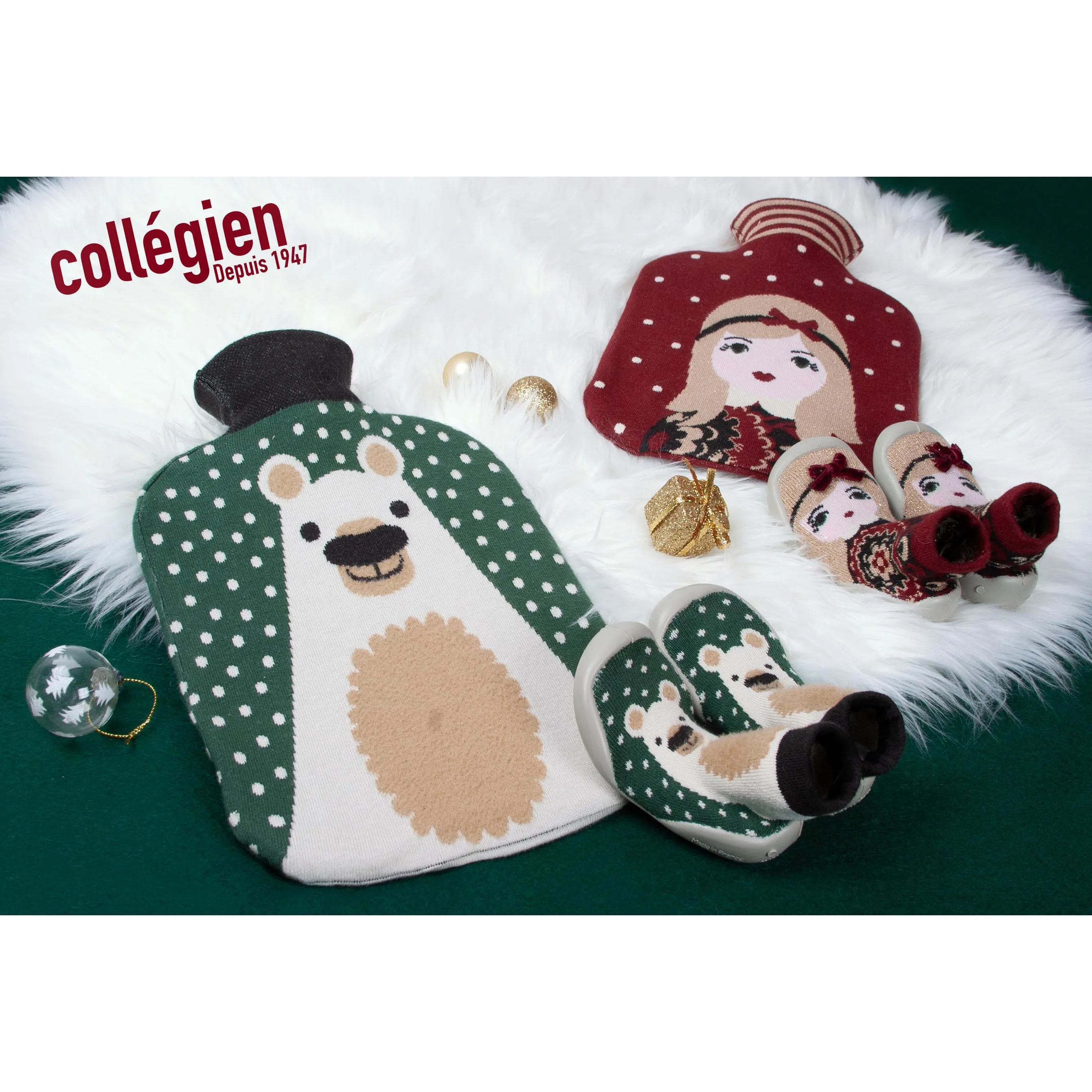 collégien Chaussettes The Bear Sock Slippers