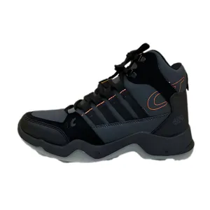 CTR Rub-600 High Ankle Trekking and Hiking Shoes - Dark Grey   Black