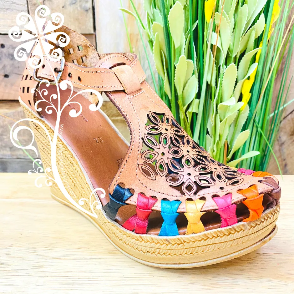 Daisy Buckle Wedges Women Shoes