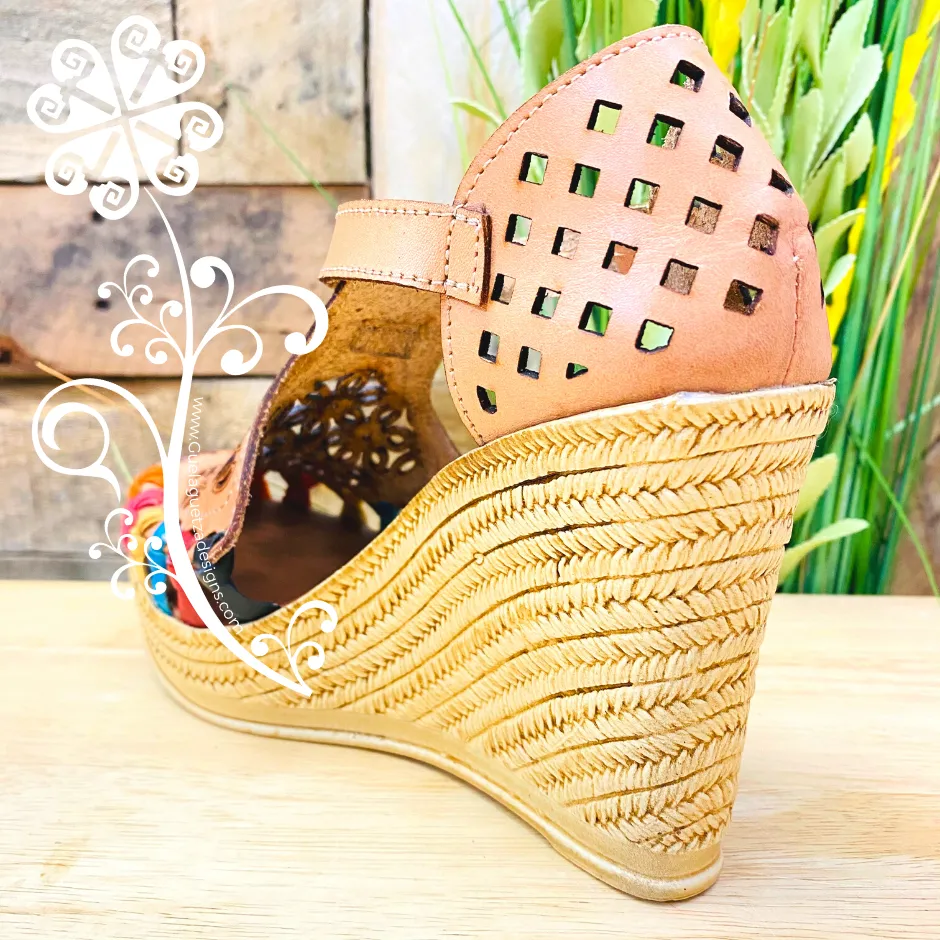 Daisy Buckle Wedges Women Shoes