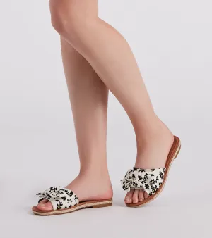 Darling Daisy Floral Print Sandals