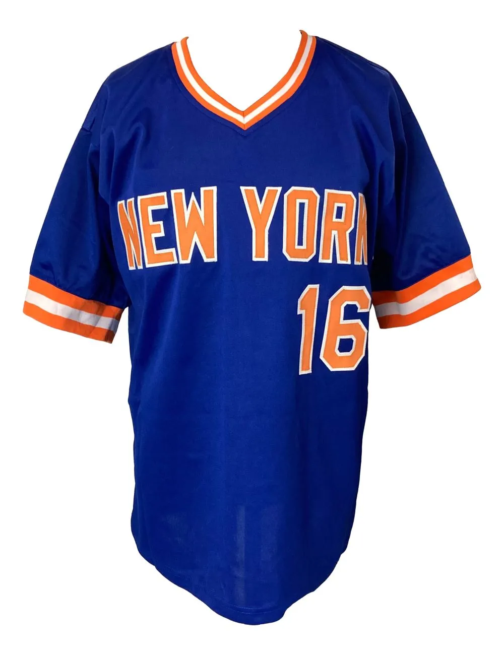 Dwight Doc Gooden New York Signed Blue Baseball Jersey JSA