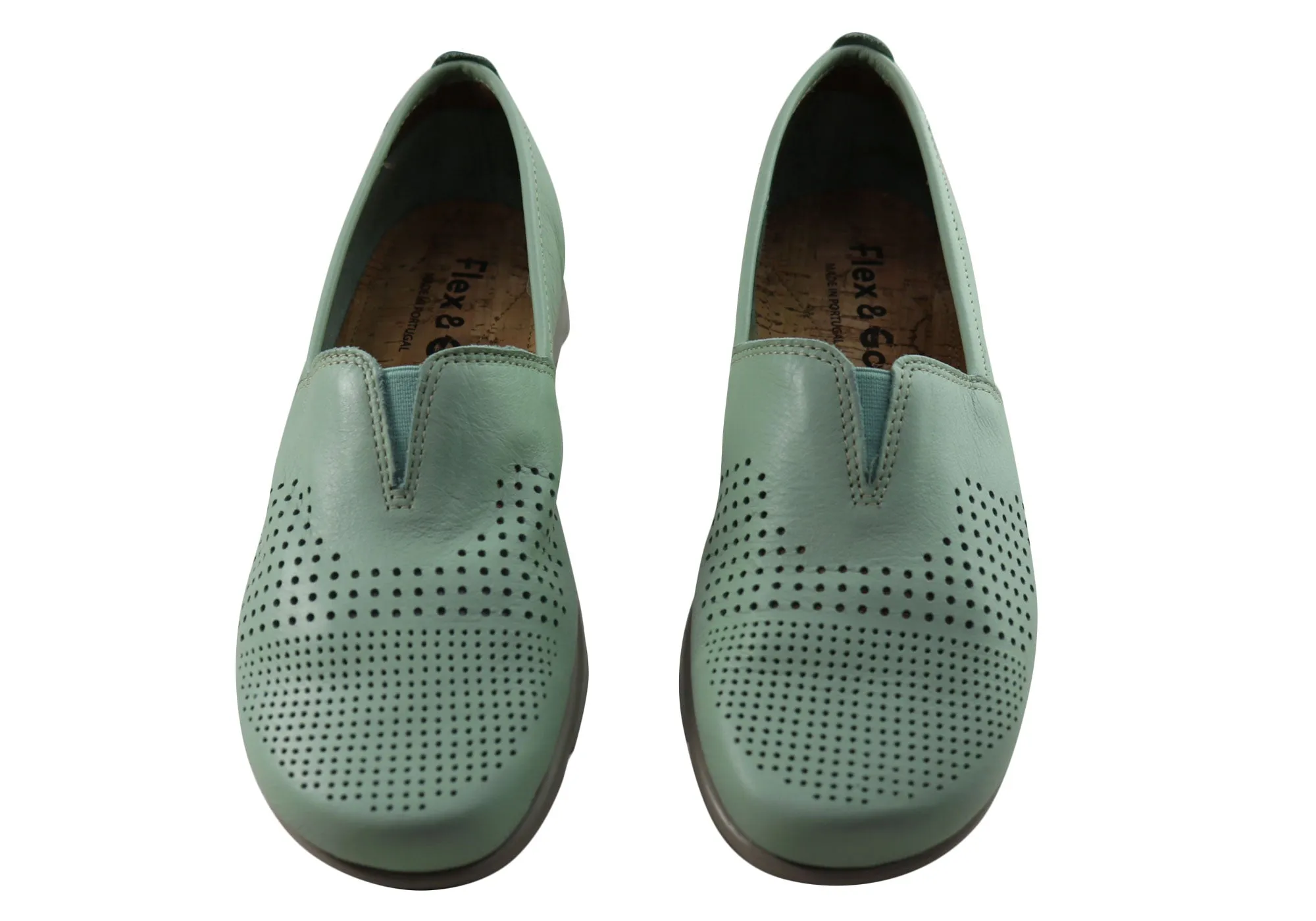 Flex & Go Ambrozia Womens Comfortable Leather Shoes Made In Portugal