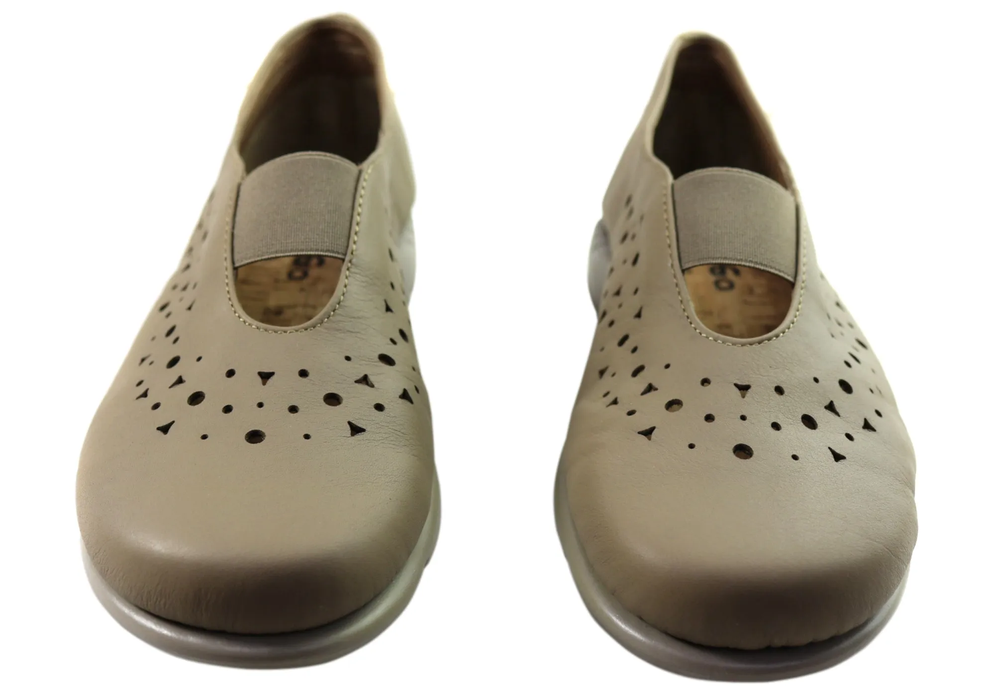 Flex & Go Anouk Womens Comfortable Leather Shoes Made In Portugal