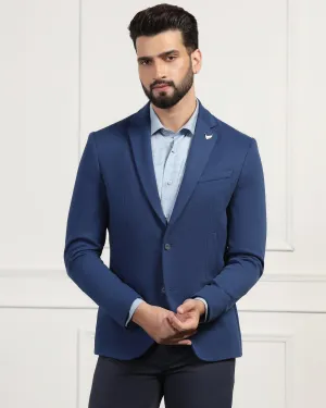 Formal Navy Textured Blazer - Elevate